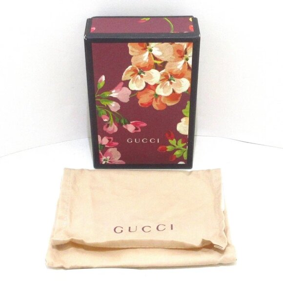 Auth GUCCI GG Blooms Beige Pink Multi PVC Bifold Wallet - Picture 2 of 8